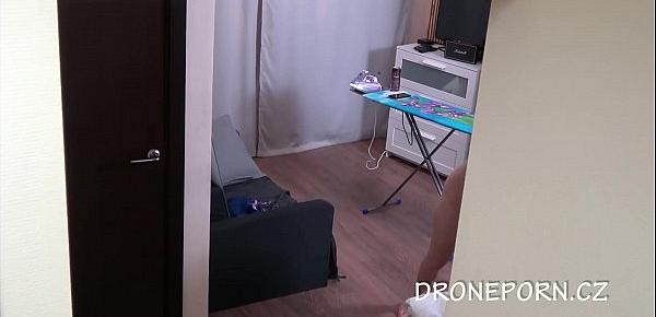  Czech teen naked ironing
